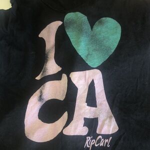 Rip curl I love CA black lightweight tank size medium